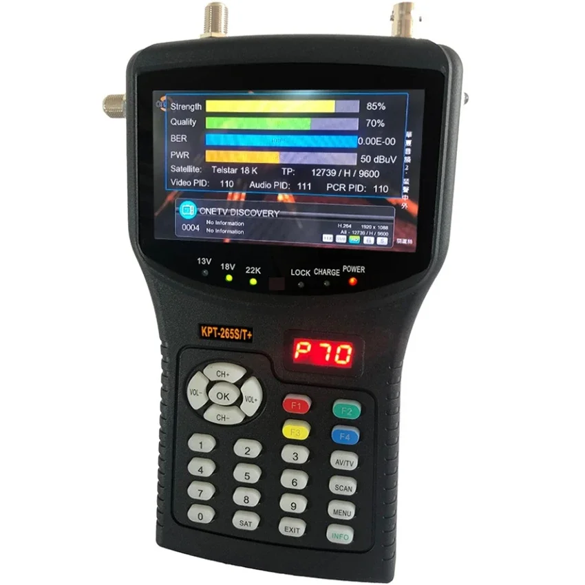 4.3-inch Multifunctional DVB-S2/T2/C With AHD8MP Star Tuner