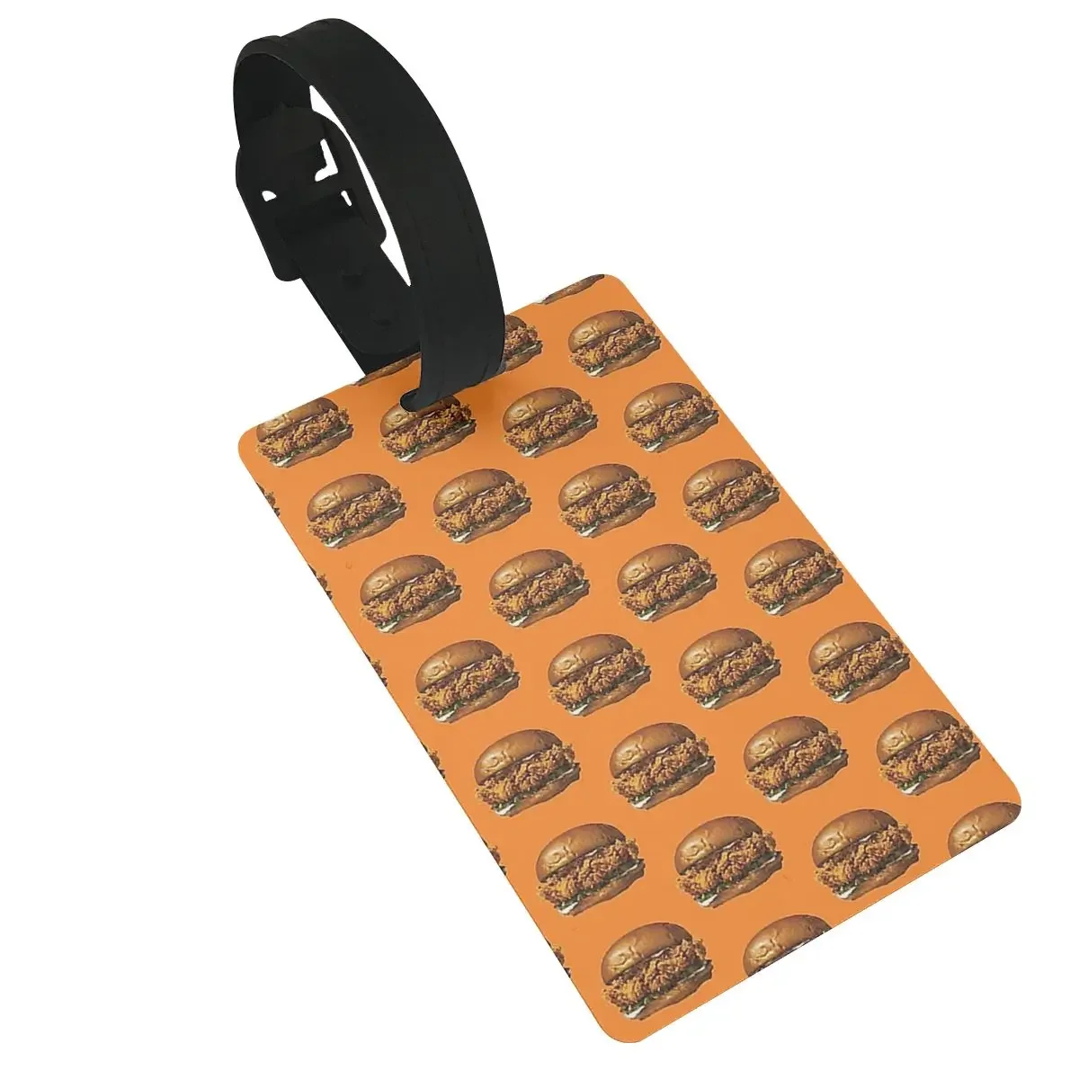 Popeyes Chicken Sandwich Luggage Tags Suitcase Accessories Travel PVC Baggage Boarding Tag Portable Label Holder ID Name Address