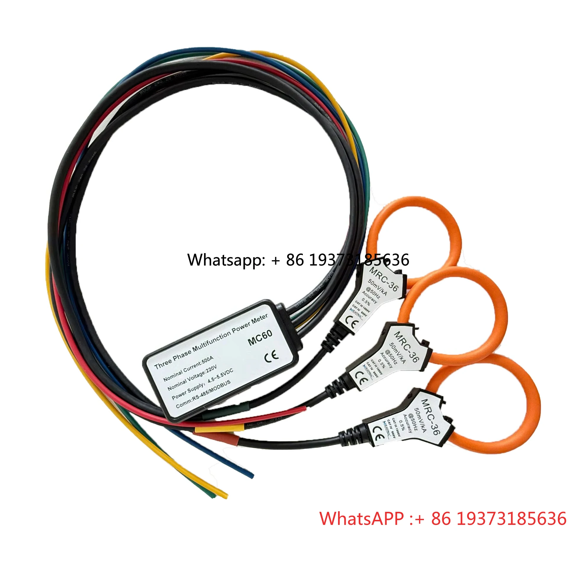 Mini Power Meter MC61 Modbus RS485 Multi Function Amp Volt Energy kwh Harmonic Peak Demand Energy  ing Meter