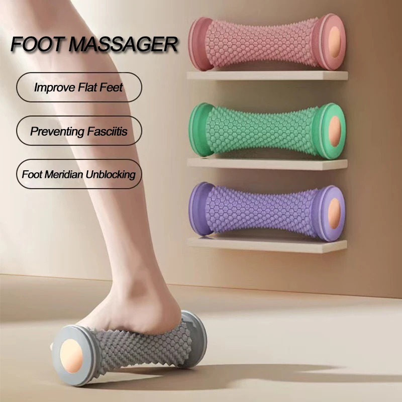 Foot Massager Roller For Relief Plantar Fasciitis Deep Tissue Back Leg Hand Tight Muscle Massage Relax And Decompress Tool