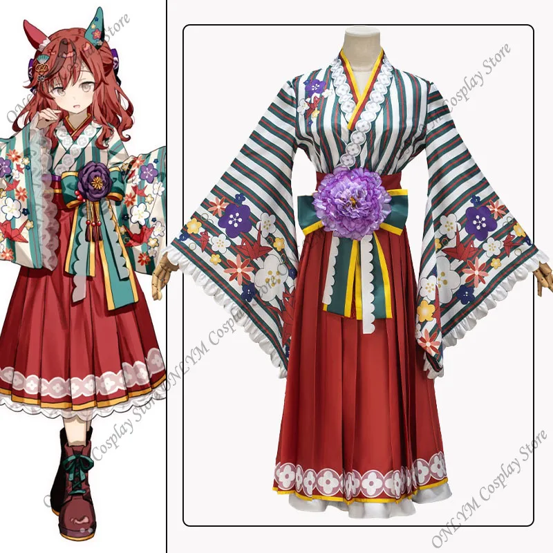 

Pretty Derby Nice Nature Косплей Костюм anjeイスネイannt Костюм Nice Nature Кимоно Одежда в японском стиле Карнавальный костюм на Хэллоуин