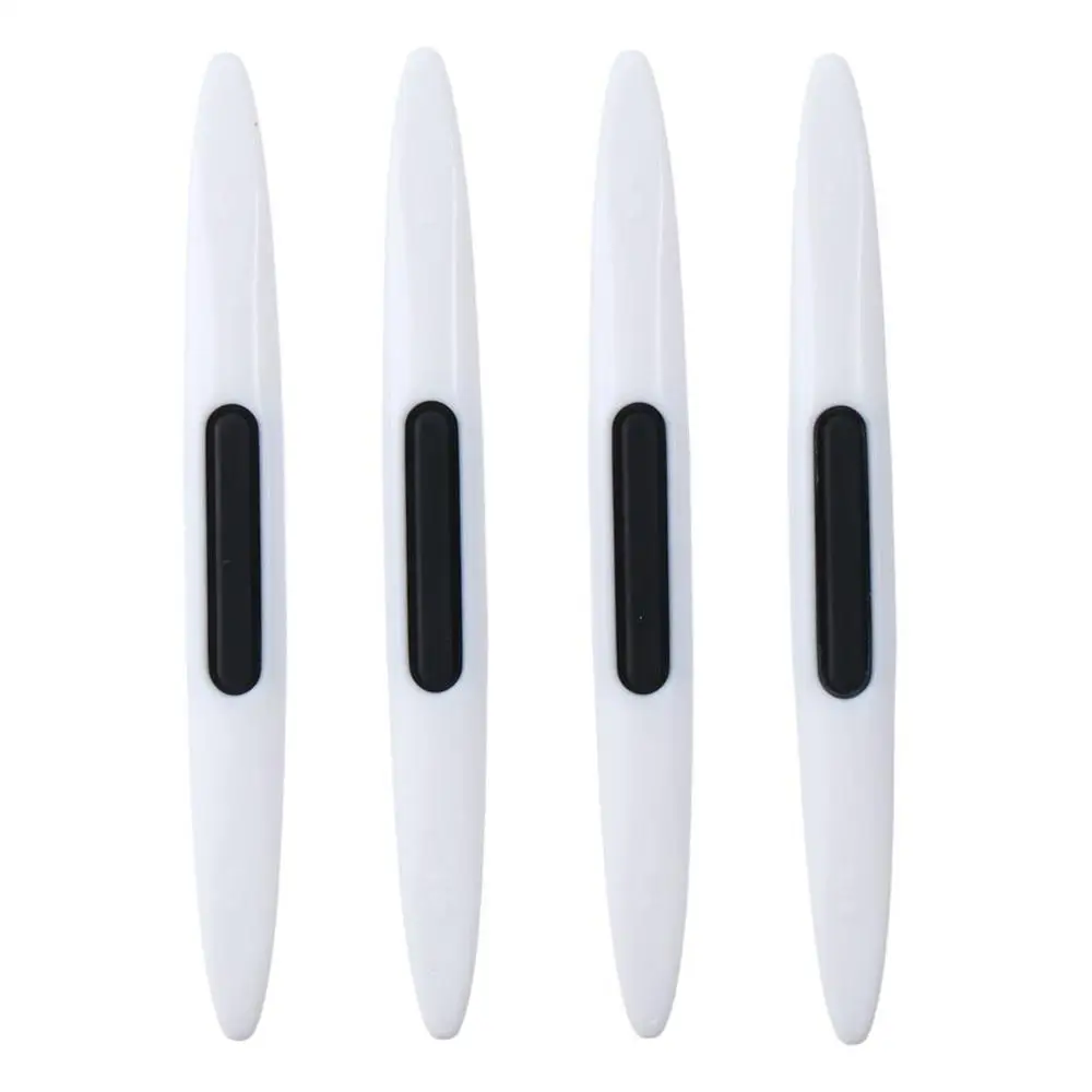 

4pcs Silicone Car Door Edge Guard 143*15*7mm Balck / White Anti-Static Car Guard Sticker Static Electricity Protection