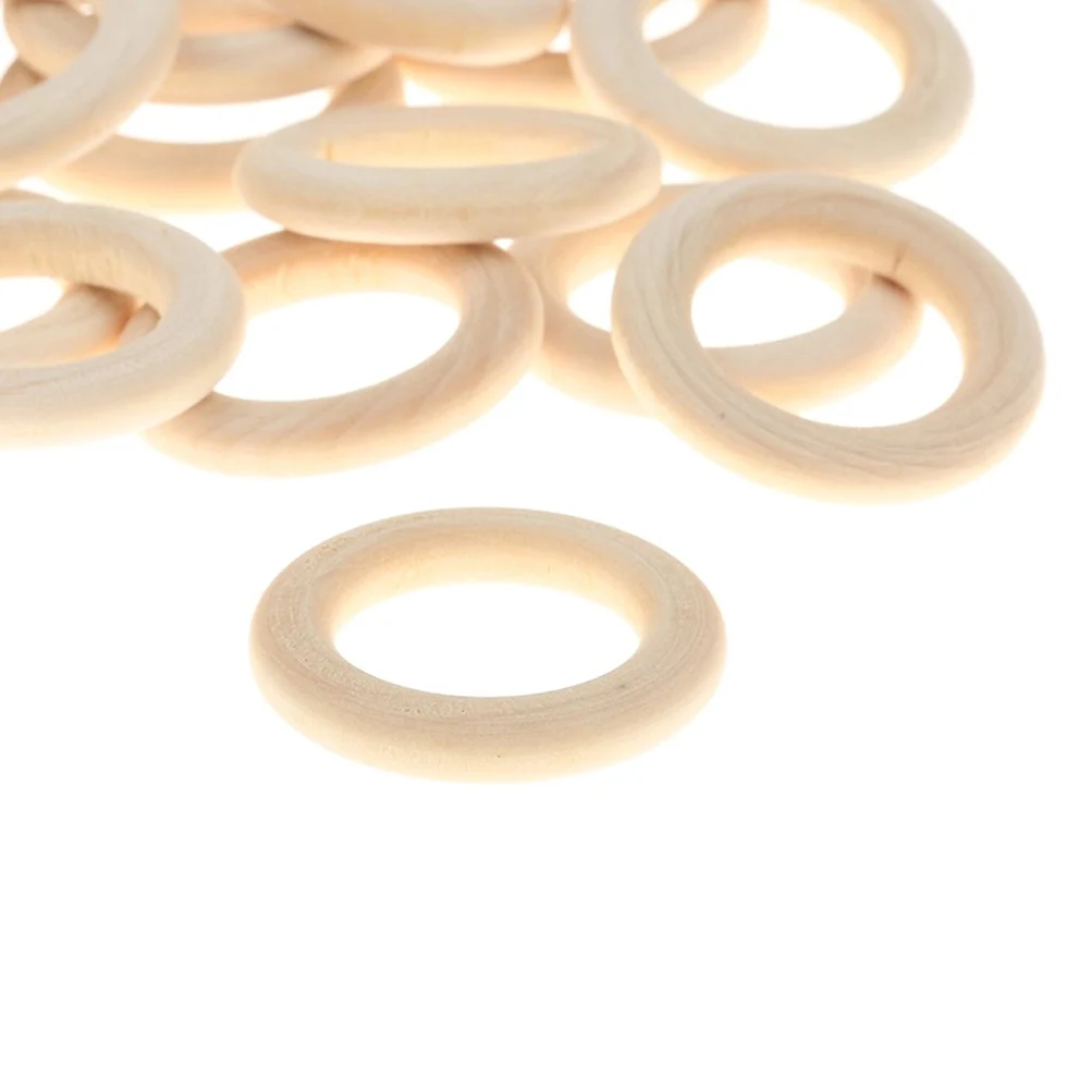

Natural Wood Loop Natural Wood Ring Wood Material for DIY Jewelry Findings Wood Ring