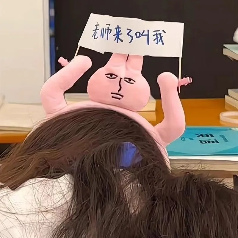 جديد الوردي الأرنب أغطية الرأس رباط شعر ملتوي متعة أفخم عقال قبضة الانفجارات لطيف صور الديكور العصابات الشعر غطاء الرأس للنساء فتاة