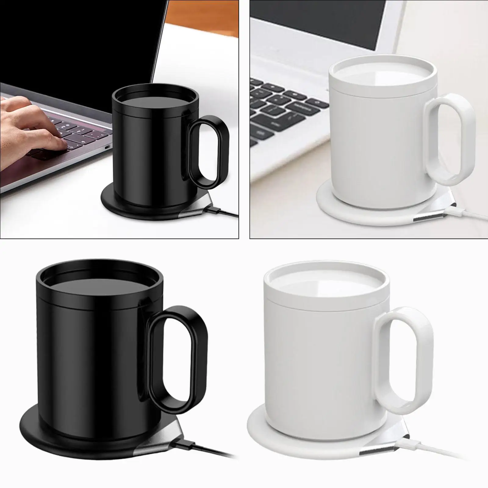 Coffee Mug Warmer and Mug Set USB for Desk Tea Warmer for Tea Beverage Milk