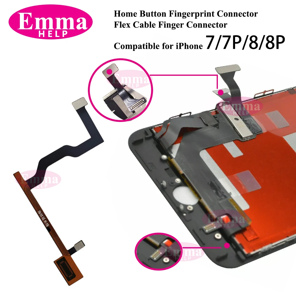 EmmaHelp 1pcs Touch Version Home Button Flex For iPhone 7 8 Plus SE2020 6S 6 Universal Back Return Function Solution repair tool