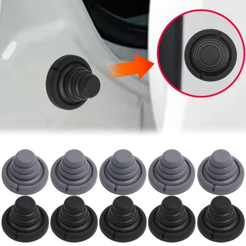 Imagen 2 del producto Silicone Door Shock Absorber Cushion Universal Hood Rear Trunk Reduce Noise Crashproof Airbag Buffer Anti Collision Pad Sticker