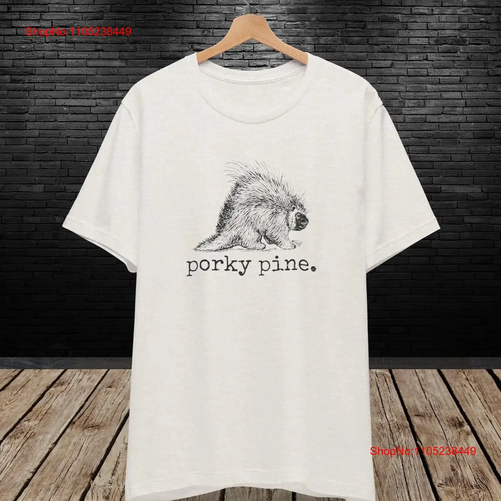 Porcupine T Shirt Animal Love Funny Typography s vintage Washed streetwear Comfortable Stylish Soft Breathable homme Versatile