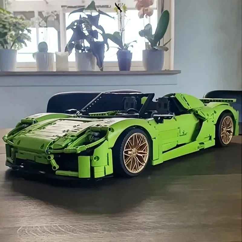 MOC-159171 Super Samochód Sportowy 918 Spyder Model Samochodu Klocki Cegły Puzzle Zabawka Prezent na Święta dla Dzieci