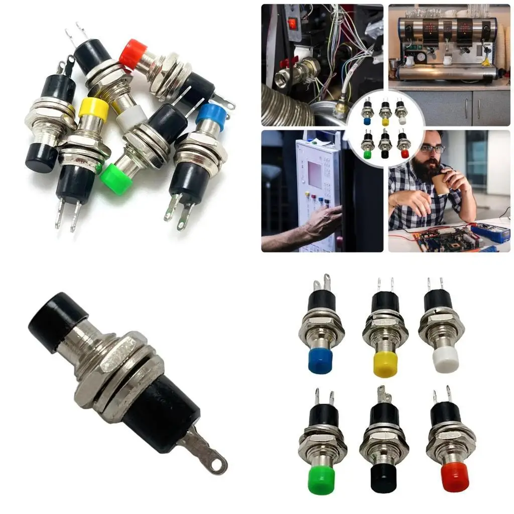 

652F Pack o0f 20 Small Pushbutton Switches Normally Open Elegant Designs Vibranting