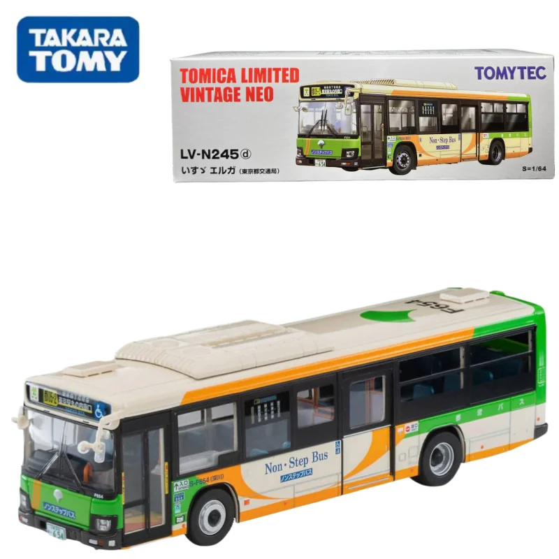 TAKARA TOMY TOMICA 1:64 TLV LV N245d Isuzu Miniature model of Tokyo Metropolitan Transportation Authority bus alloy roller,