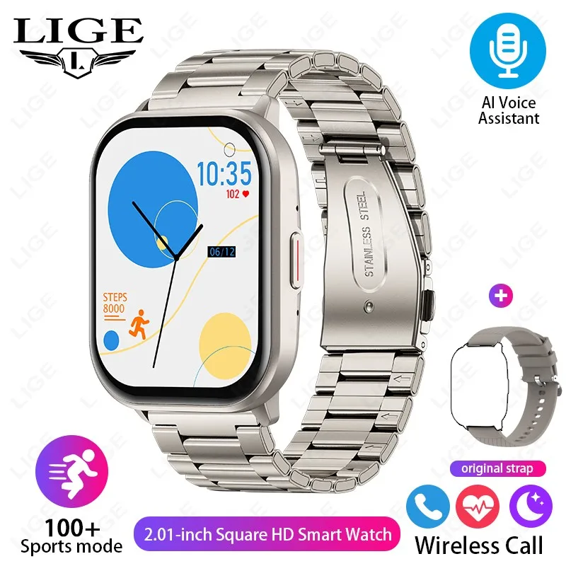 LIGE Smart Watch with 1.83-Inch Display