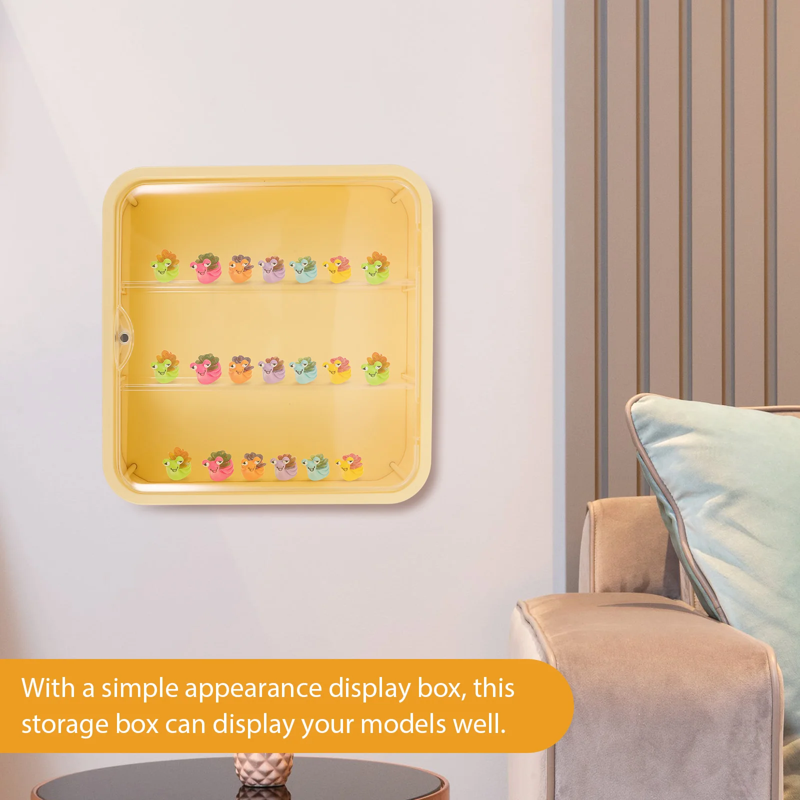 

1pc Multi-Layered Plastic Display Box Clear Storage Holder For Models Collectibles Wall Mounted Figure Display Case Ornament