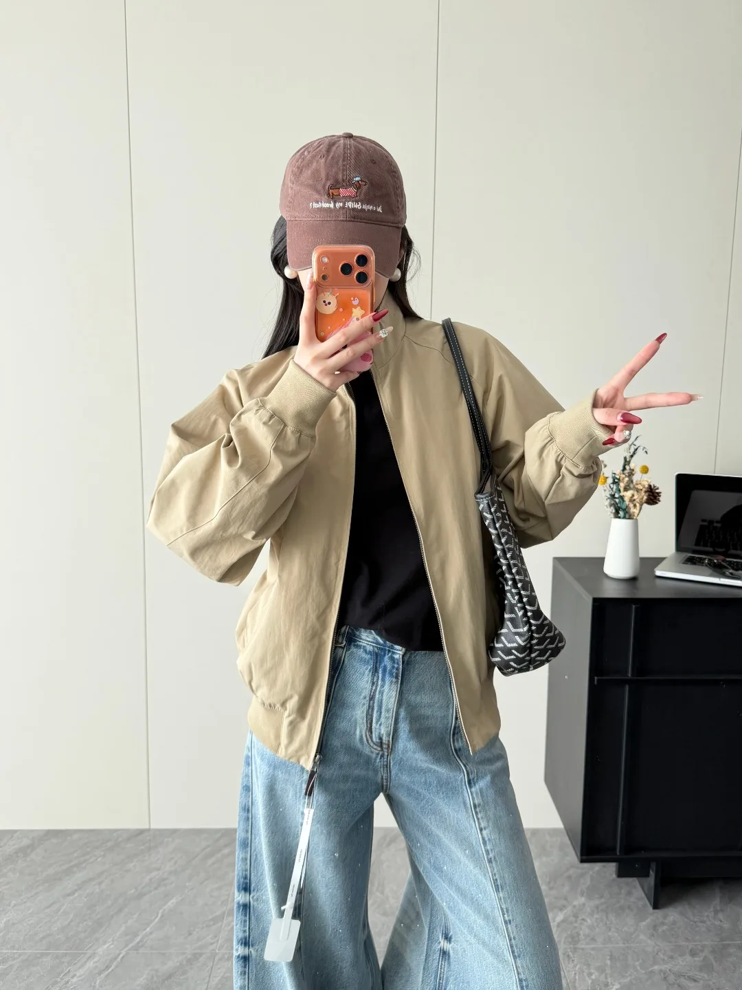 

Мужская бейсбольная куртка-бомбер с воротником-стойкой, новая весенняя модель серии Harrington, из хлопка и полиэстера, с деформируемой молнией, короткая модель