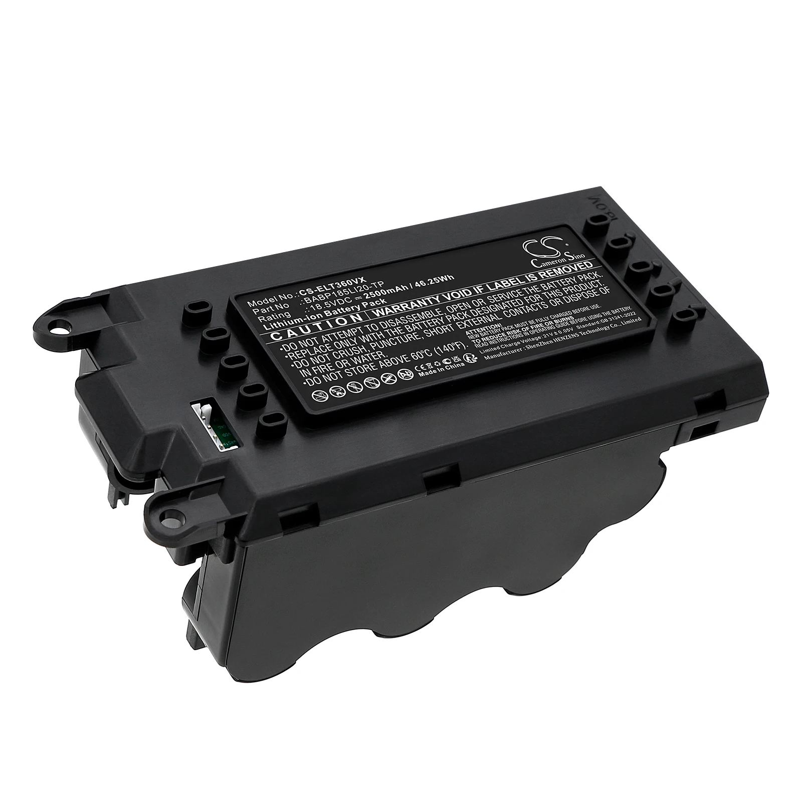 CS Replacement Battery for AEG,Electrolux  AS52CB18DG,Clean5000, ES31C183DB,QX6140OG PN:BAFLBP185LI20-TP 2500mAh / 46.25Wh