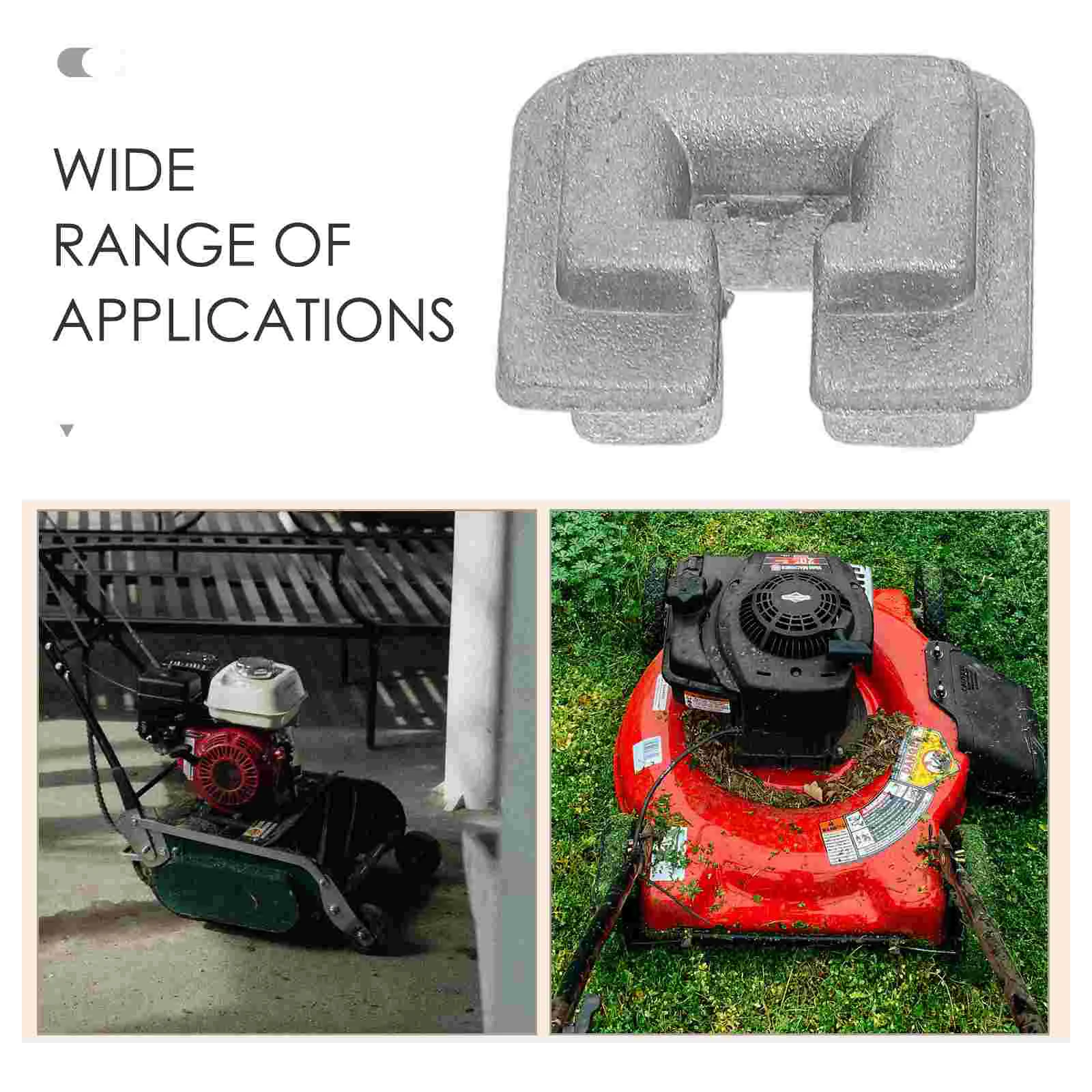 10 pezzi di ricambio per testina per decespugliatore con fibbia per cavo per tosaerba, in lega, con occhielli, sostituisce le parti in argento