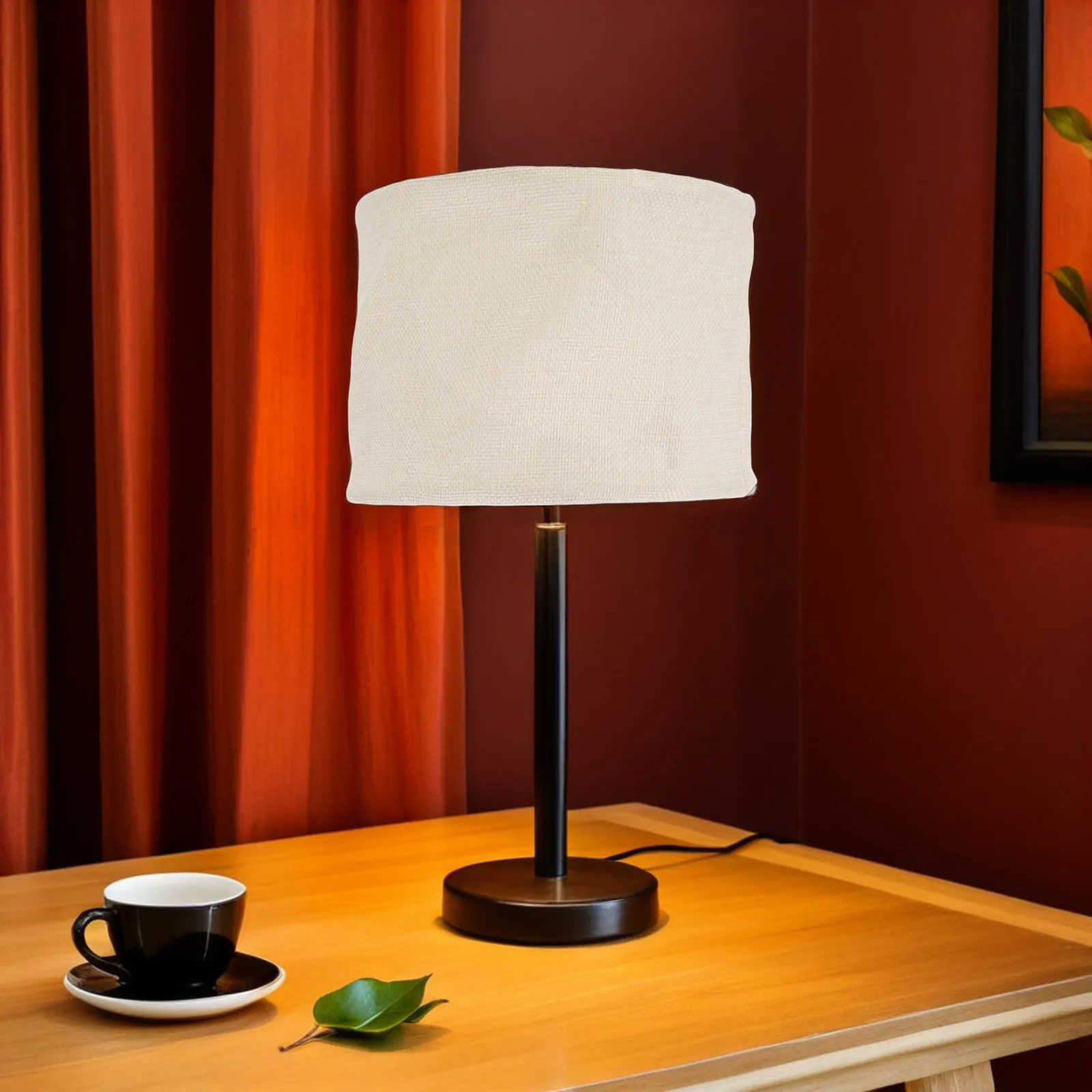 

Бежевый льняной тканевый абажур для настольной лампы, маленький современный плафон для прикроватной тумбочки, гостиной, офиса, для создания уютной атмосферы