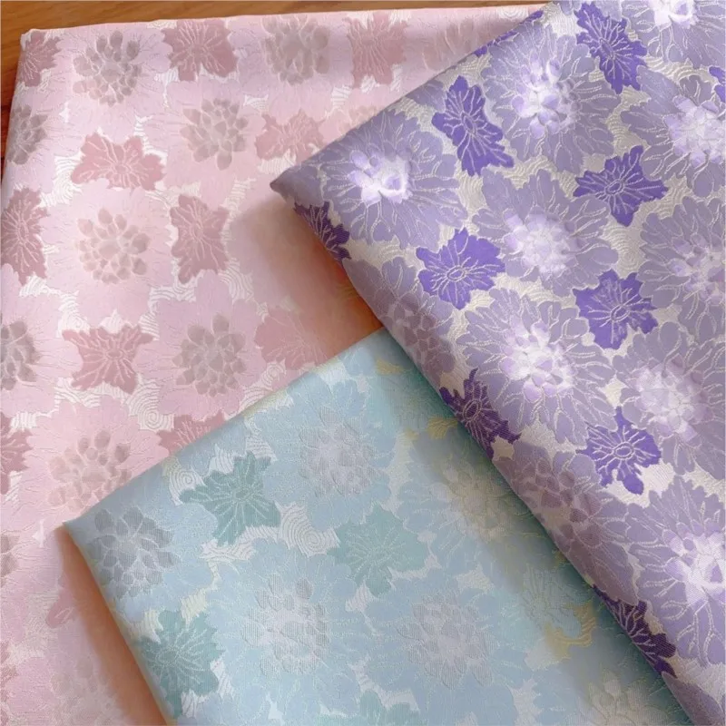 New Chinese-style waistcoat cheongsam dress throw pillow and tea setting made of dyed brocade jacquard fabric