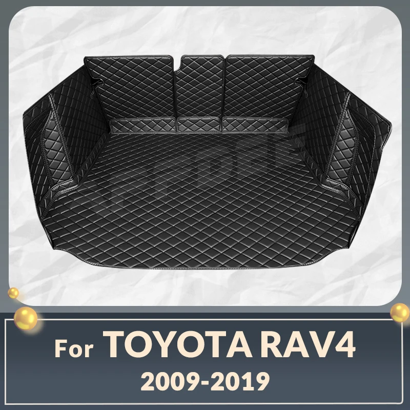 

Auto Full Coverage Trunk Mat For Toyota RAV4 2009-2013 12 11 10 Car Boot Cover Pad Cargo Liner Interior Protector Accessories