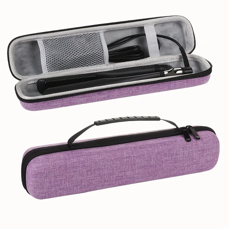 Vinyl Hair Styling Tools Organizer Case, 1pc Multi-functional Waterproof Anti-shock Storage Bag for Curling Irons