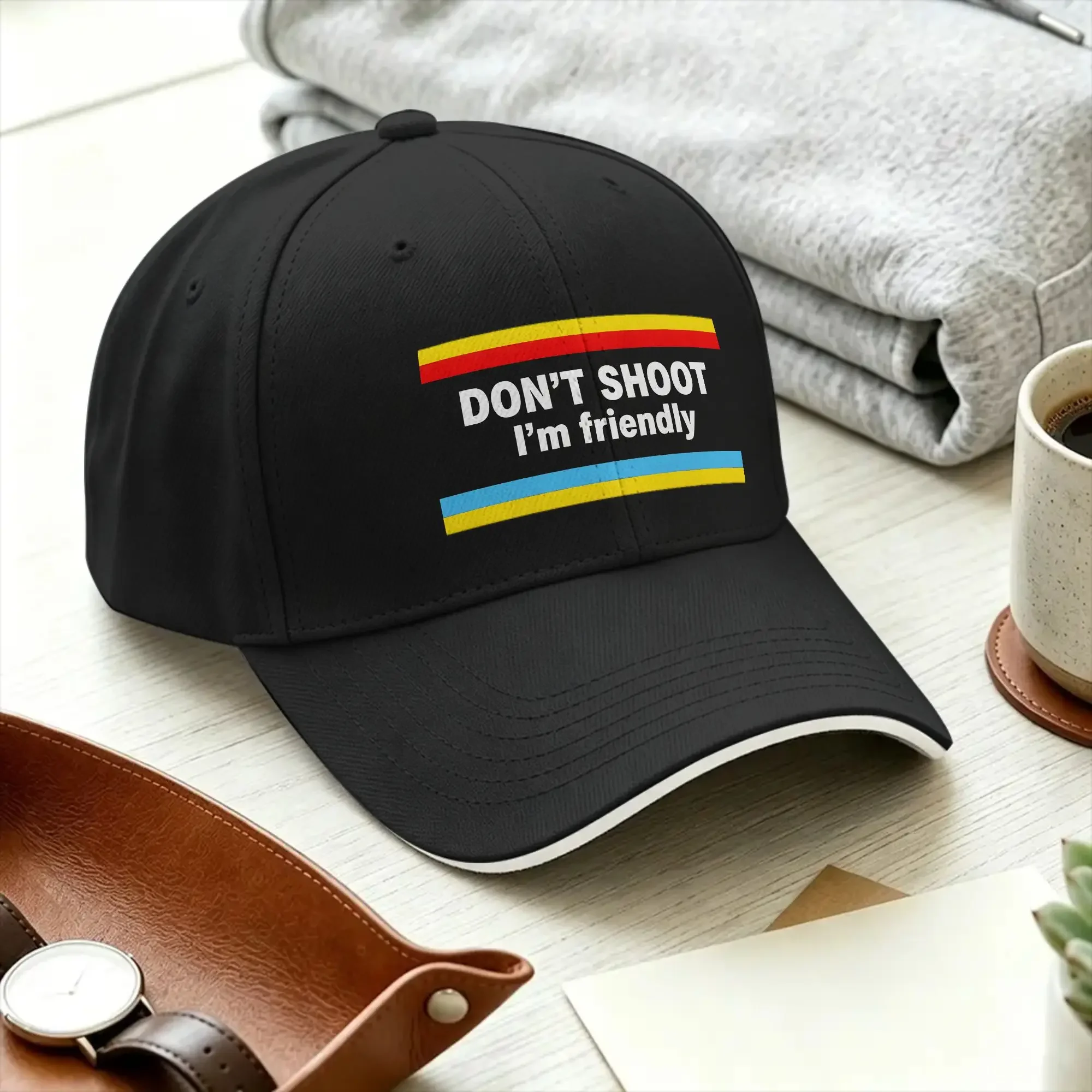 Dont Shoot Im Friendly Casual Baseball Cap Hunting Camping Trucker Hat Summer Dropshipping Men Adult Y2k Retro Baseball Caps