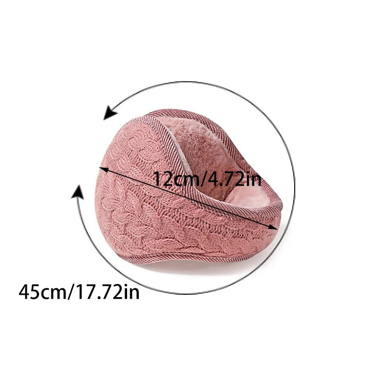 Вязаные ветрозащитные наушники для мужчин и женщин, теплые защитные наушники, утолщенные плюшевые зимние берцы, утепленные мягкие наушники для велоспорта