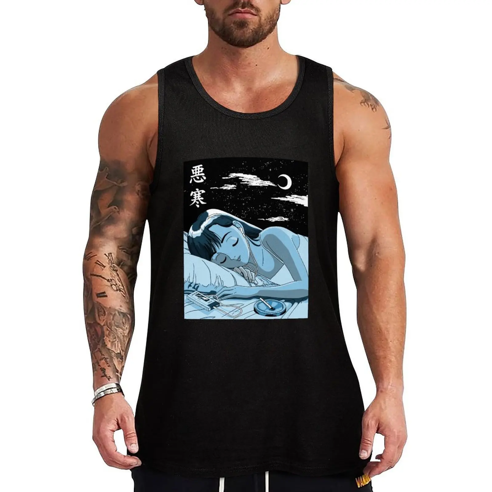 

Chill Lofi Sleep Tank Top Loose Sleeveless Casual Tank Top Lightweight Summer