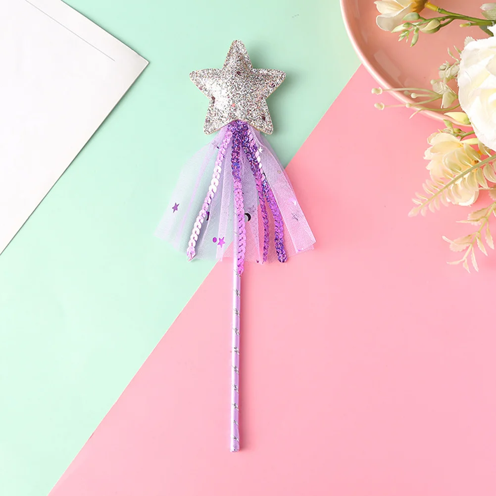 3Pcs Girls Fairy Wand Star Tassel Cosplay Party Prop Baby Girl Supplies Dress Up Games Stage Shows Gift Fairy Cat