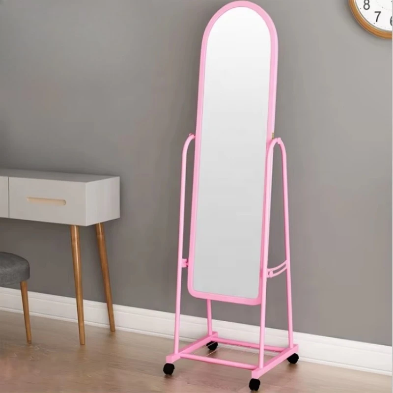 Floor vanity mirror with pulley In clothing store Bedroom floor mirror