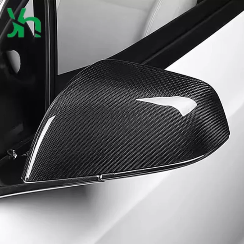 BMW X5M X6M F85 F86 (2015-2019)用ドライカーボンファイバーサイドミラー交換 カーボンファイバーカバー 外装アクセサリー