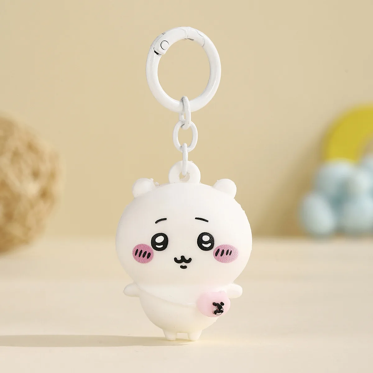 Kawaiijiyi PVC 3D Figure Keychain Cute Usagi Hachiware Ushachi Cartoon Pendant Bag Charm & Key Ring Perfect Gift