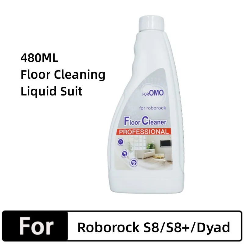 Solução de limpeza de piso para Roborock, Robot Mops, antibacteriano, OMO, Pro, Ultra, S7, MaxV, Ultra, Dyad, S7, S7, Peças, 480ml