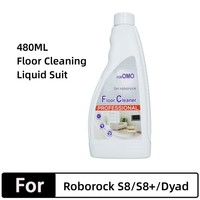 480ML Floor Cleaning Solution for Roborock S8 Pro Ultra/S7 MaxV Ultra/Dyad/S7 Vacuum Cleaner Parts Robot Mops Antibacterial OMO