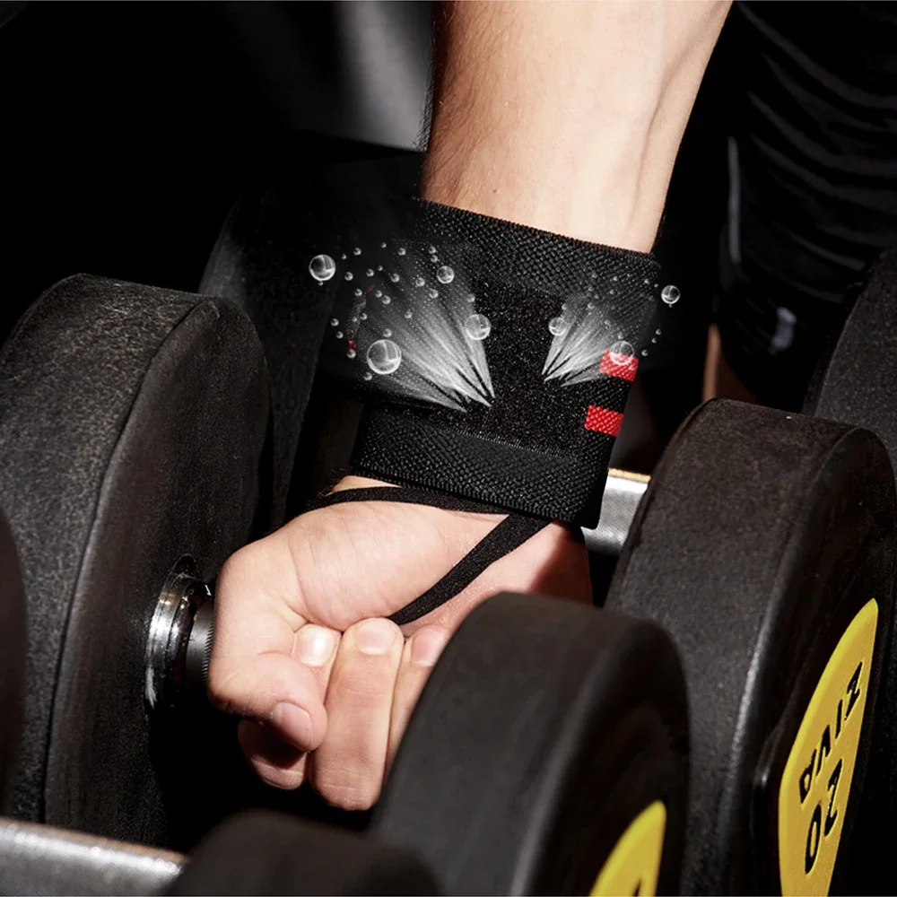 BraceTop 1 PC Weight Lifting Wristband Elastic Breathable Wrist Wraps Bandage Gym Fitness Powerlifting Wrist Brace Support Strap