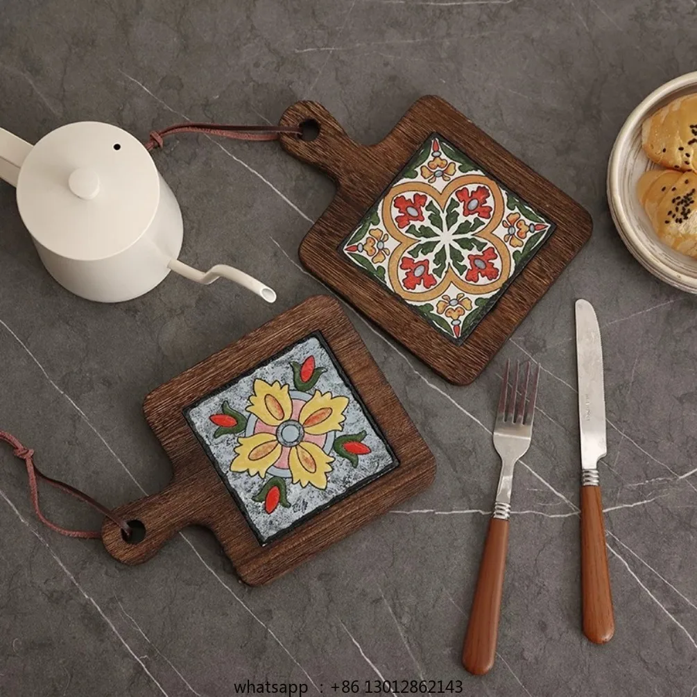 

Деревянный обеденный коврик, коврик для стола, водонепроницаемая подставка, теплоизоляционная подставка для кофе, кухонный коврик для декоративной доски