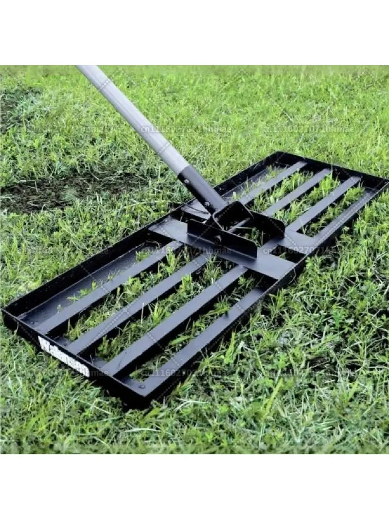Lawn Leveling Rake Push Pull Floor Leveler Sand Gravel Soil Spread Tool Garden Farm Vegetable Yard Soil Fertilizer Land Scraper