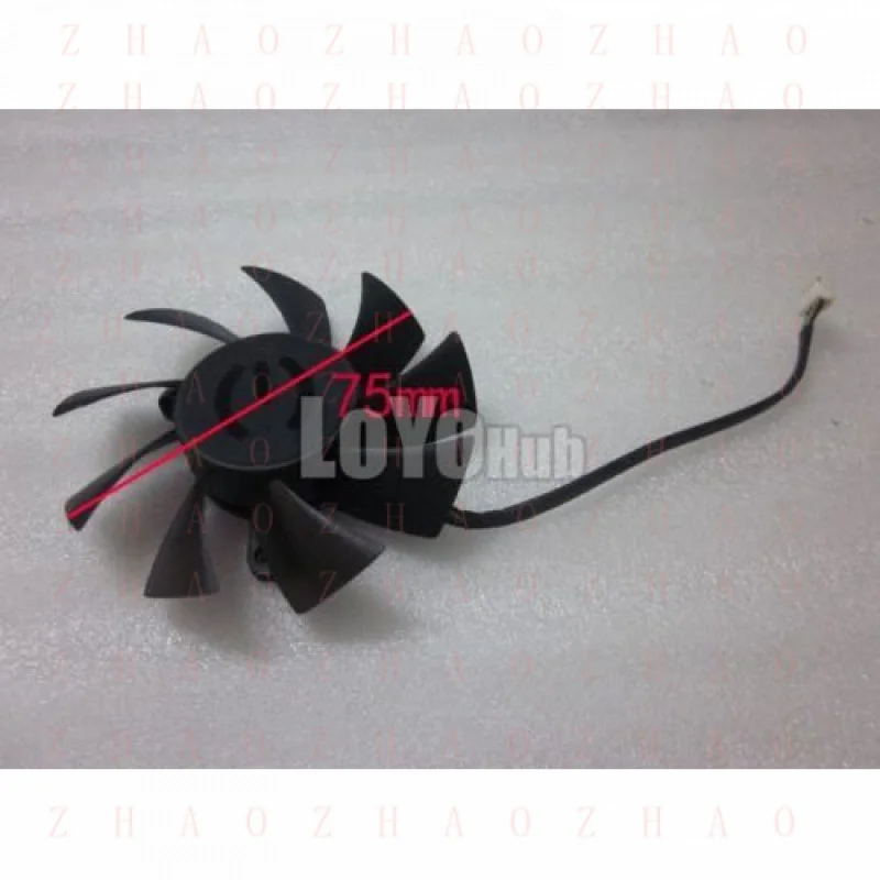L+ FOR Power Logic PLA08015S12HH Graphics card Fan DC 12V 0.35A 75x75x15mm 4-Pin