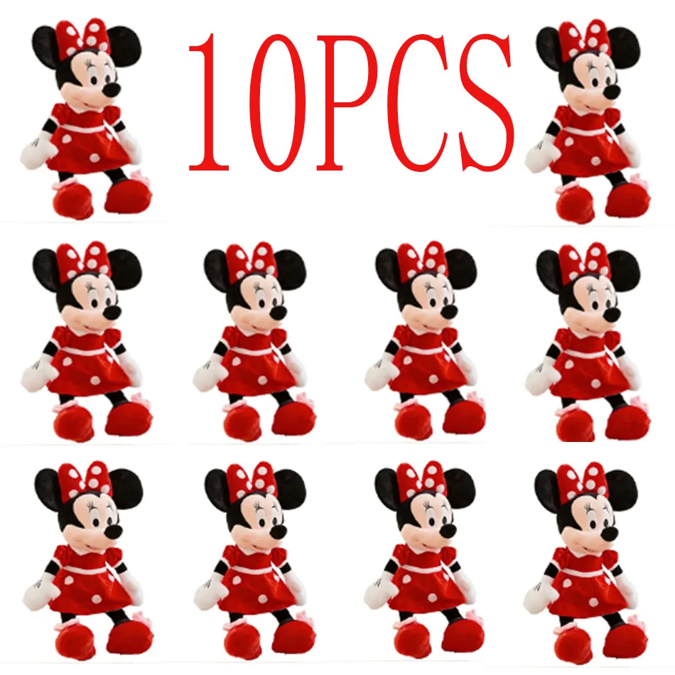 ตุ๊กตาดิสนีย์มิกกี้เมาส์ขนาด 30-35 ซม. ตุ๊กตาอนิเมะน่ารัก มิกกี้ มินนี่ ตุ๊กตาผ้าสำหรับตกแต่ง ของขวัญวันเกิดสำหรับเด็ก
