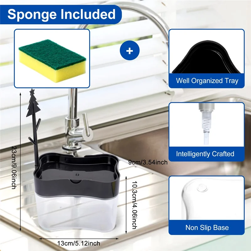 ABGR-дозатор мыла премиум-качества, дозатор мыла для посуды, столешница, кухонный дозатор мыла, тарелка для раковины с добавлением особенности