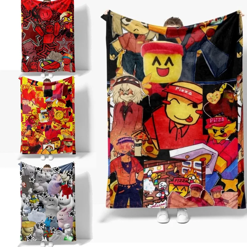 

3D New Product Roblox Forsaken Gubby Creative Peripheral Cute Blanket Nap Blanket Flannel Print Warm Decoration Daily Necessitie