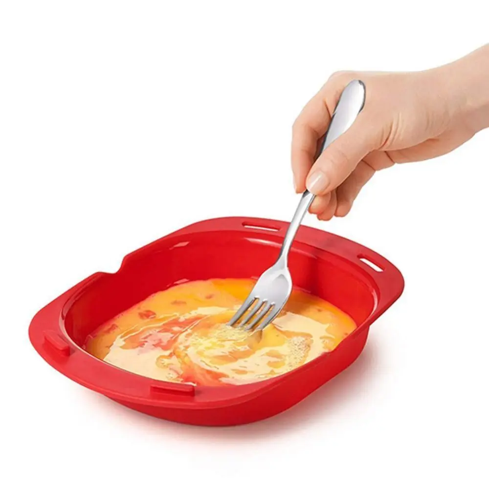 Simple Convenient Vegetable Kitchen Cooking Accessories Microwave Oven Egg Steamer Egg Fryer Egg Roll Maker Baking Tray