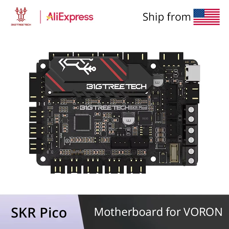

BIGTREETECH BTT SKR PICO V1.0 материнская плата TMC2209 UART MURATA конденсатор для Raspberry Pi VORON V0.1 Запчасти для 3D-принтера