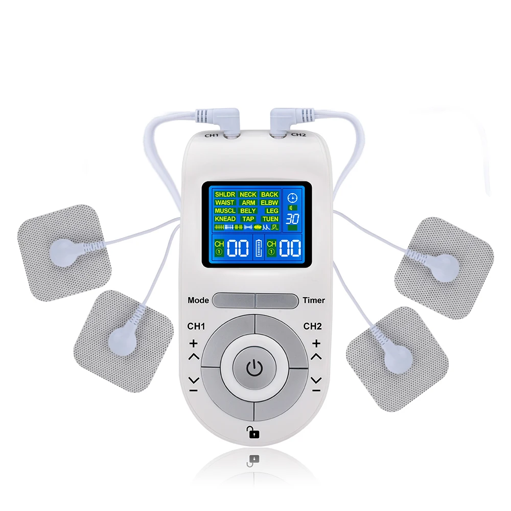 Nuevo Estimulador Muscular Eléctrico TENS, Masajeador Facial y Corporal con Acupuntura EMS, Herramienta de Masaje Digital, Electroestimulador