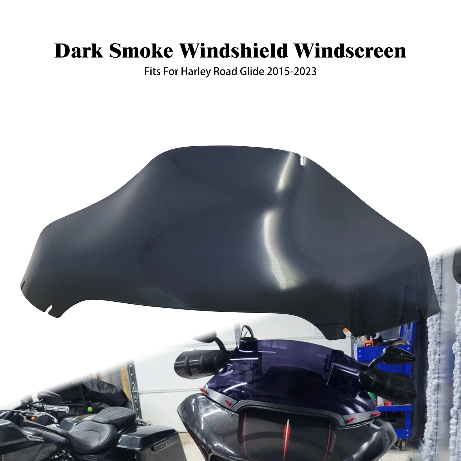 Motocykl 13 "deflektor szyby przedniej owiewka tapicerka dla Harley Touring Road Glide Ultra Limited CVO FLTRXS FLTRU 2015-24