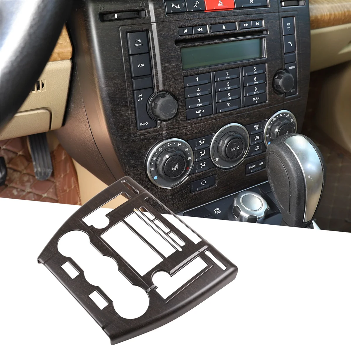 Air Conditioning Mode Large Frame Navigation Screen Decorative Frame Control Panel for Land Rover Freelander 2 07-12 B