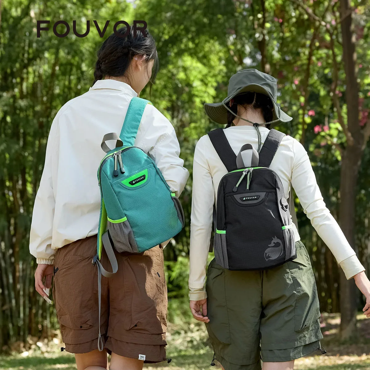 FOUVOR Ultra-Lightweight Backpack Women Portable Large Capacity Outdoor Sports Hiking Travel Student School Bags 2717-08 2717-15