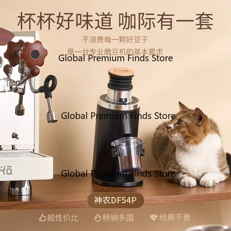 DF54P Professional Home Coffee Electric Grinder SOE Gold Cup Flat Blade Single Dose Espresso Hand Brew Lancia