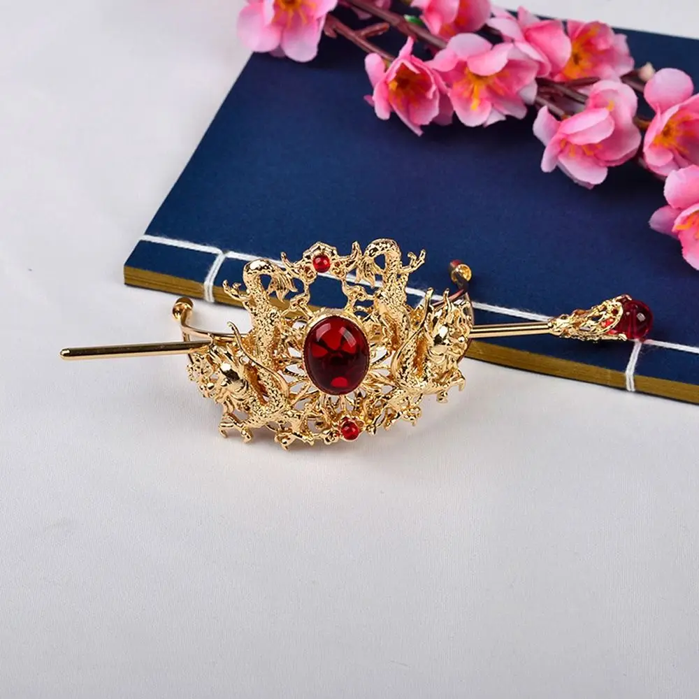 

Hair Stick Crystal Headwear Girls Jewelry Alloy Hanfu Ornament Hair Accessories Women Tiara Chinese Style Hair Crown