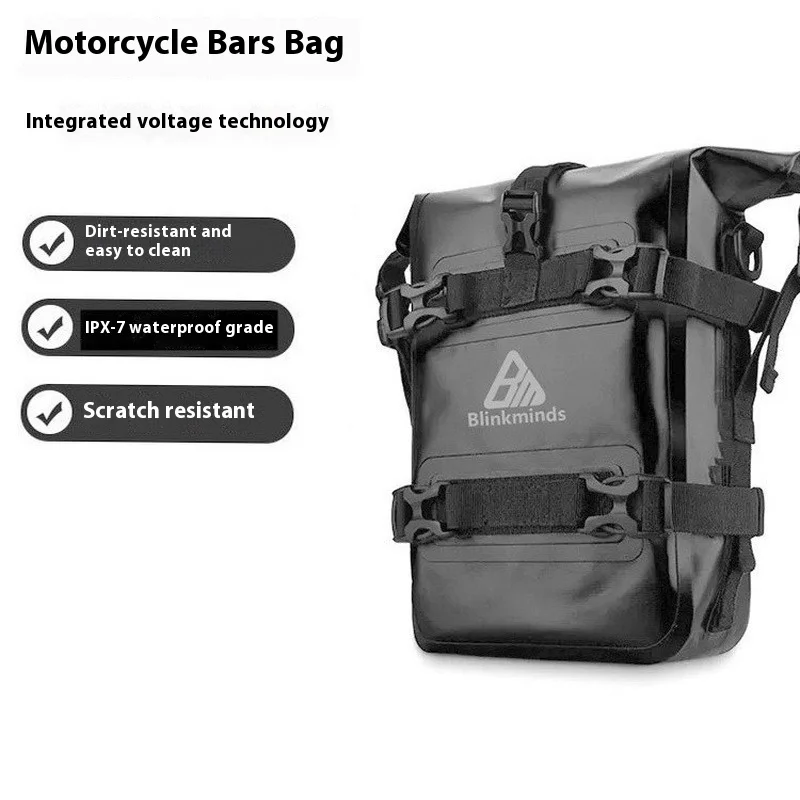 폭발적인 2025 오토바이 범퍼 가장자리 가방 다기능 승마 가방 대용량 Pvc 배낭 방수 어깨 가방 선물