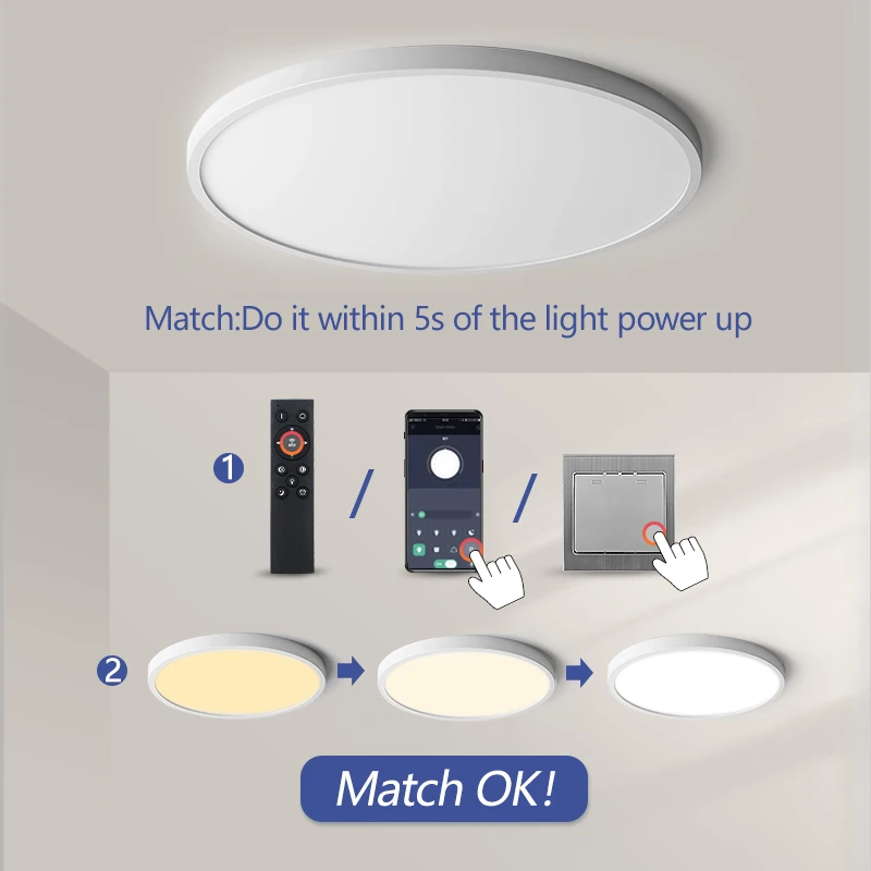 Marpou Smart Ceiling Light Chandeliers Wi-fi Led Lamps Luminaire For Children's Room Baby Mobile App Control Bathroom Living